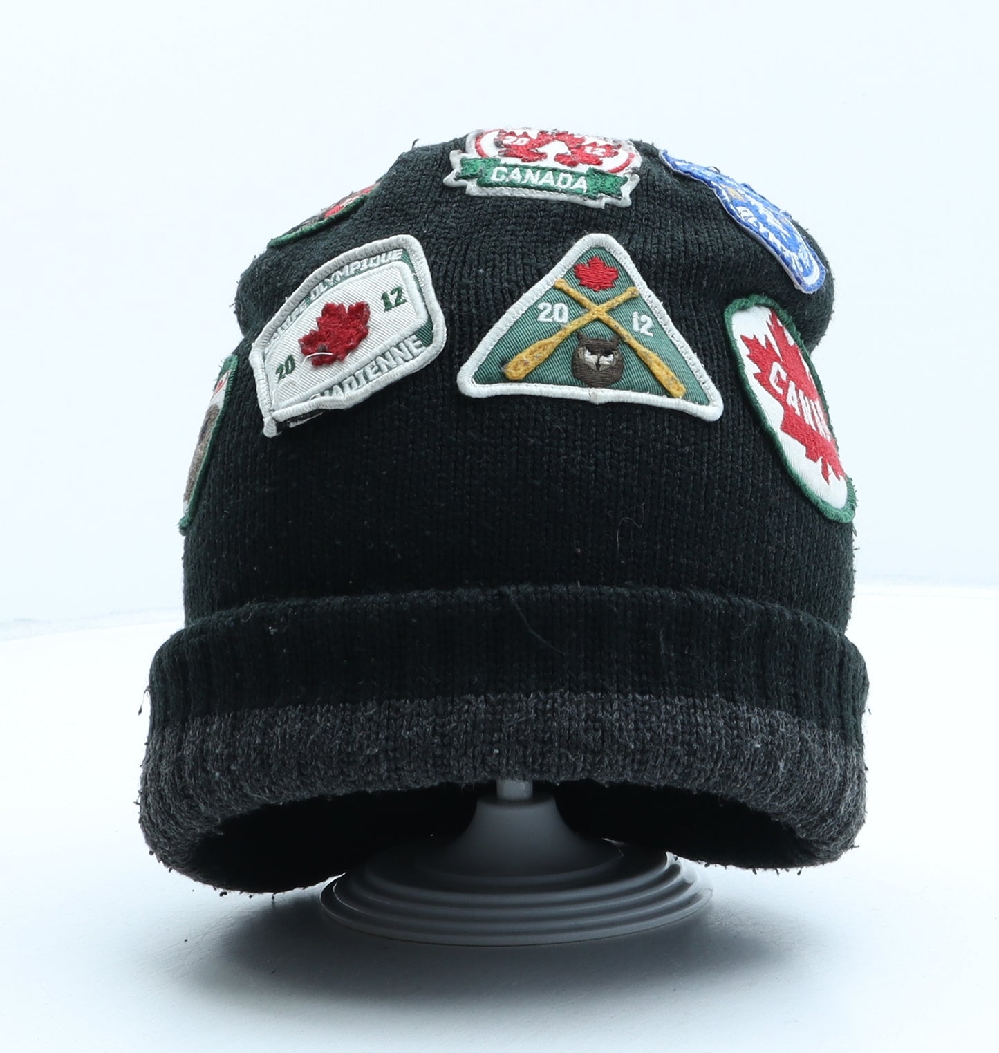 Hudson's Bay Mens Black Acrylic Beanie One Size - Canada