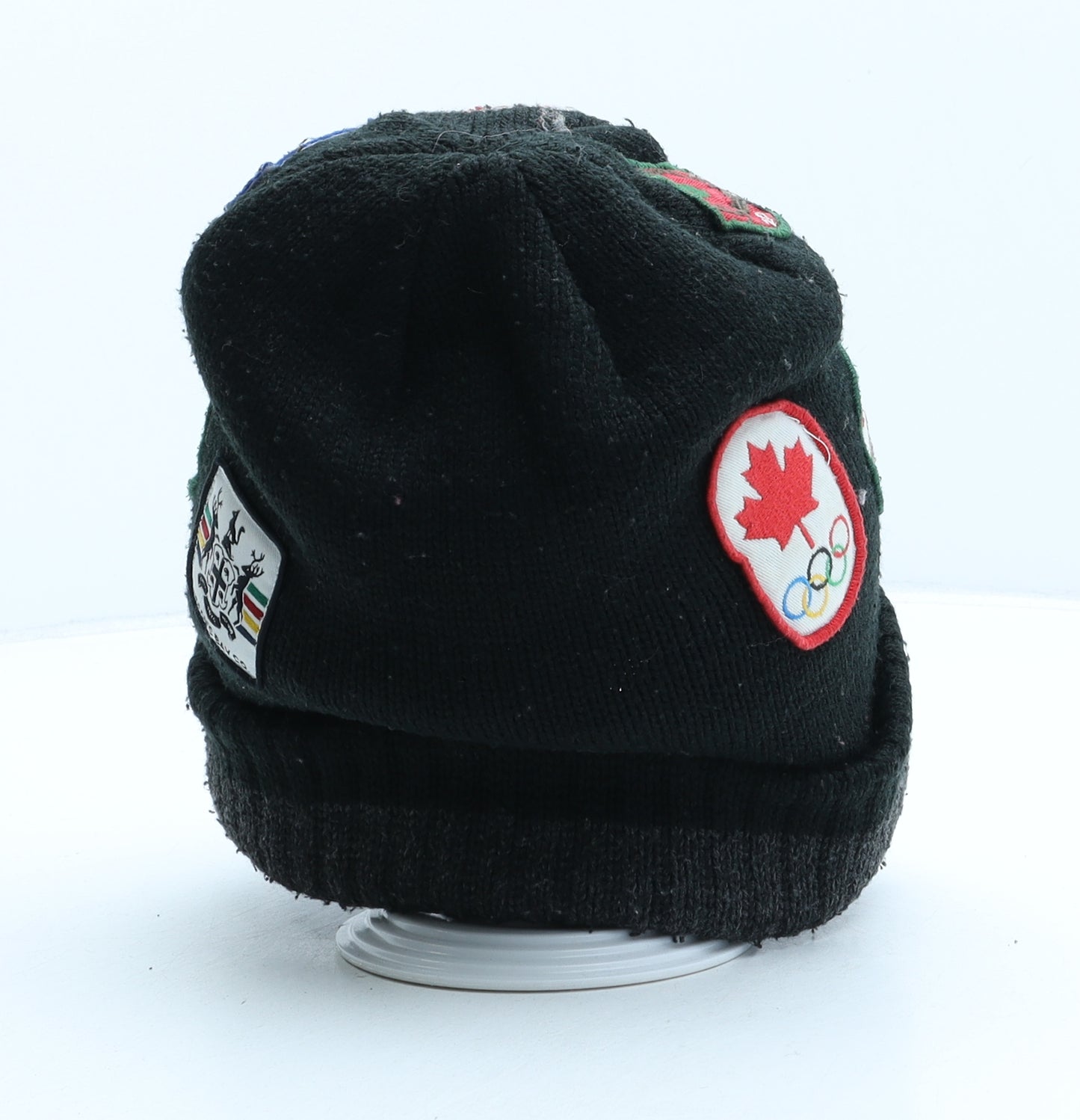 Hudson's Bay Mens Black Acrylic Beanie One Size - Canada