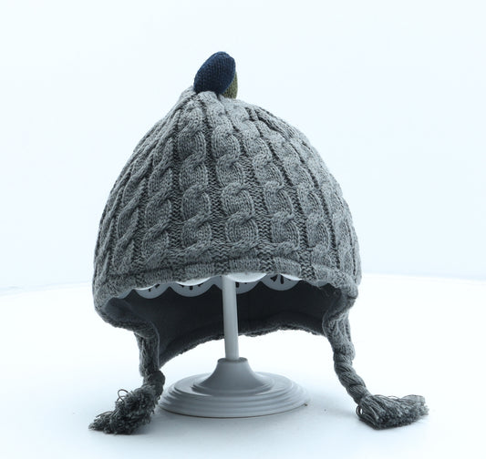 George Boys Grey Acrylic Bonnet One Size - Dinosaur