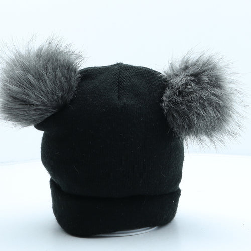 New Look Womens Black Acrylic Bobble Hat One Size