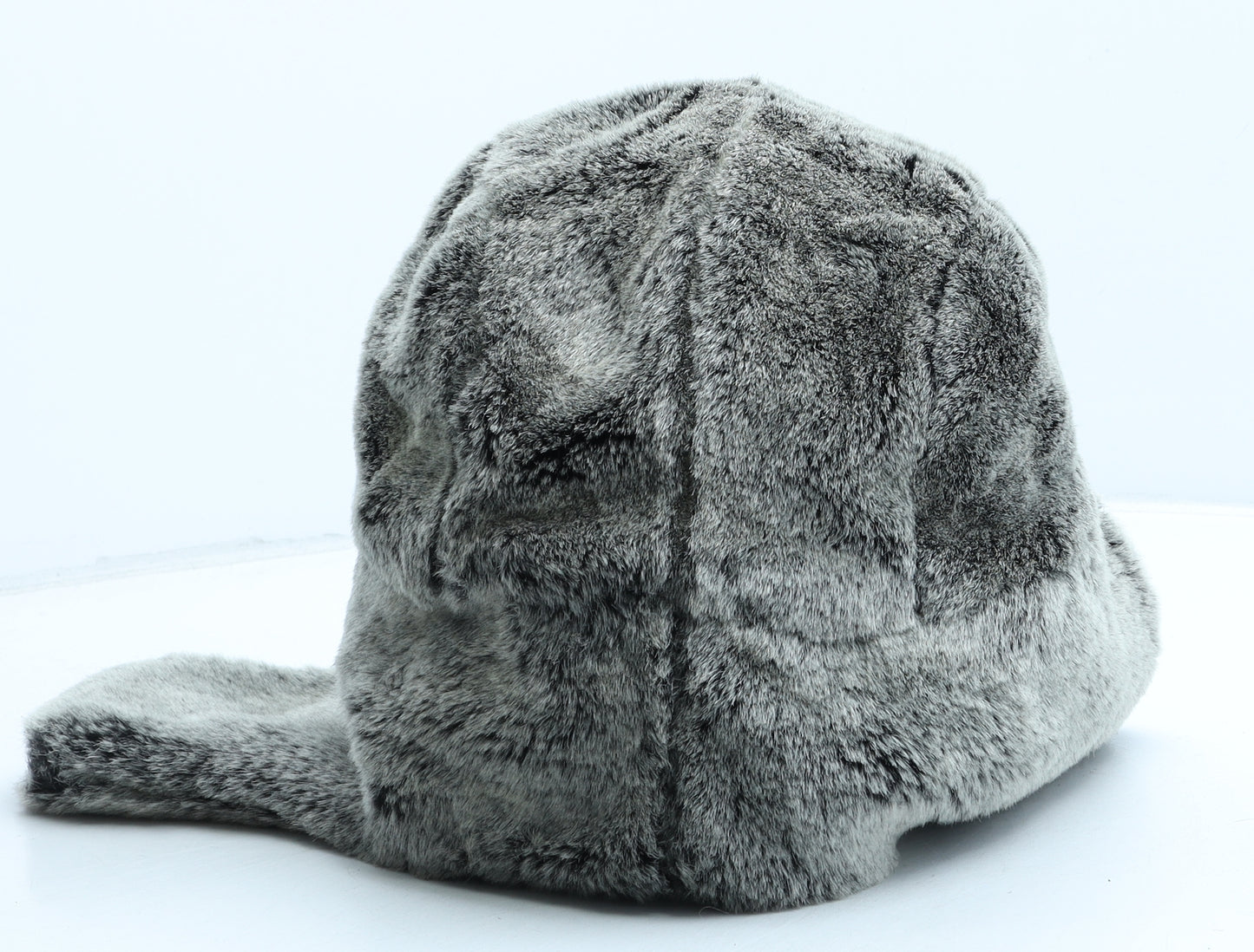 Gap Mens Grey Acrylic Trapper Hat Size M - Faux Fur