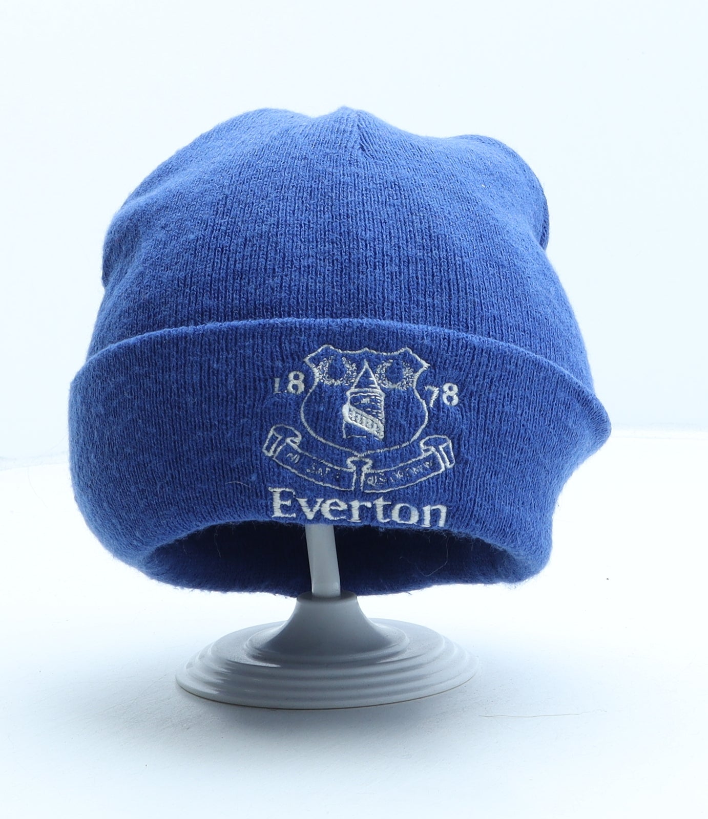 Everton Boys Blue Acrylic Beanie One Size - Everton Football