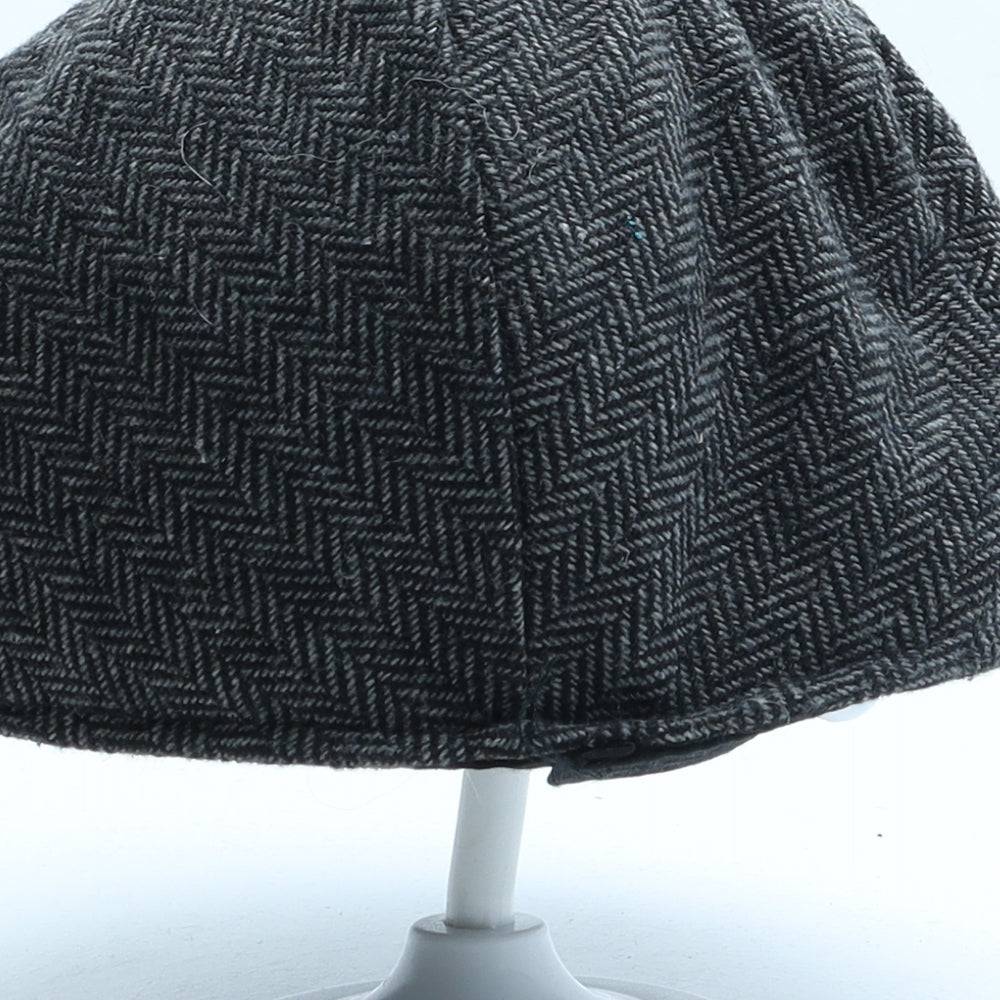 Preworn Mens Grey Polyester Flat Cap Size L
