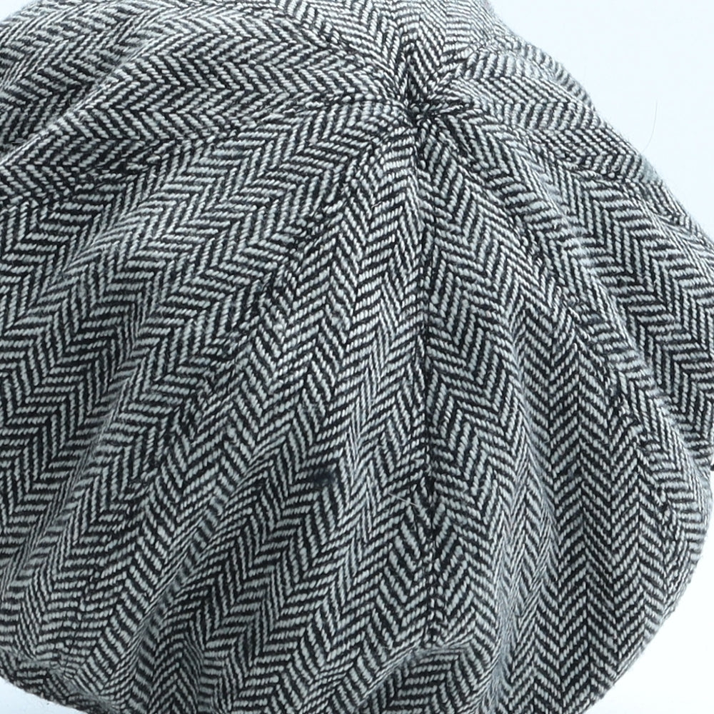 Warehouse Womens Grey Geometric Wood Peaked Cap One Size
