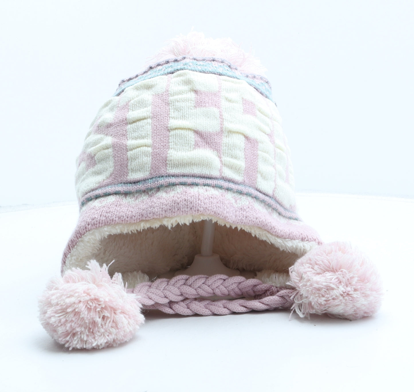 Robin Ruth Womens Pink Acrylic Bonnet One Size
