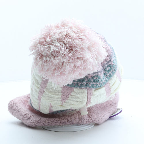 Robin Ruth Womens Pink Acrylic Bonnet One Size