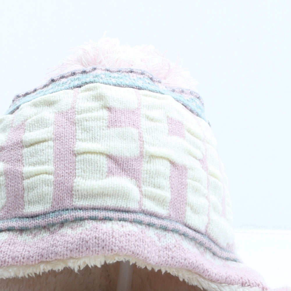 Robin Ruth Womens Pink Acrylic Bonnet One Size