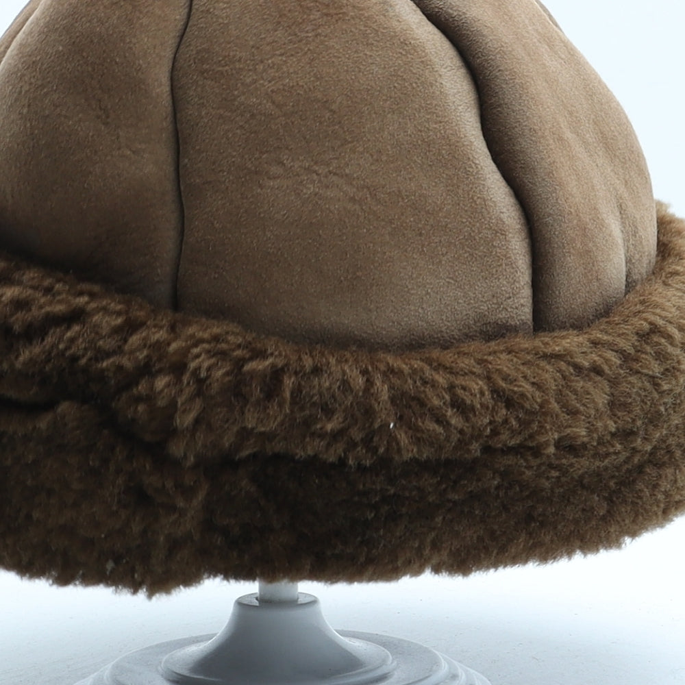 Preworn Womens Brown Polyester Cloche One Size