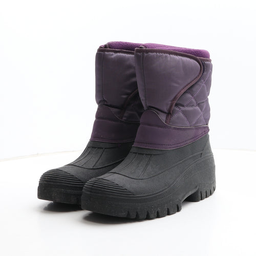 Groundwork Womens Purple Synthetic Snow Boot Boot UK 6 39