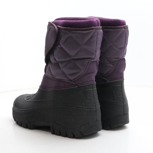 Groundwork Womens Purple Synthetic Snow Boot Boot UK 6 39