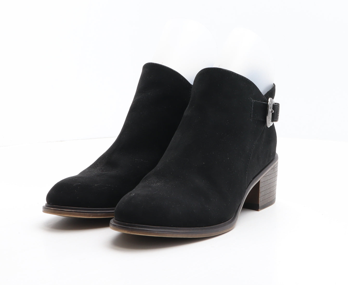 TU Womens Black Polyester Biker Boot UK 6