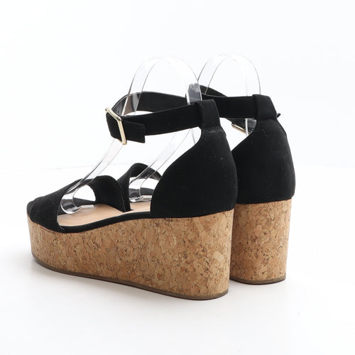 New Look Womens Black Polyester Platform Heel UK 5 38