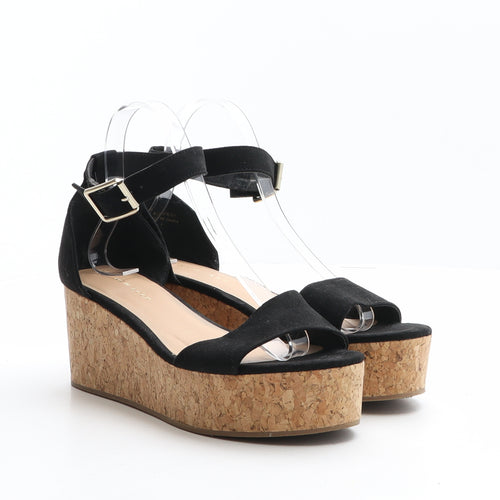New Look Womens Black Polyester Platform Heel UK 5 38