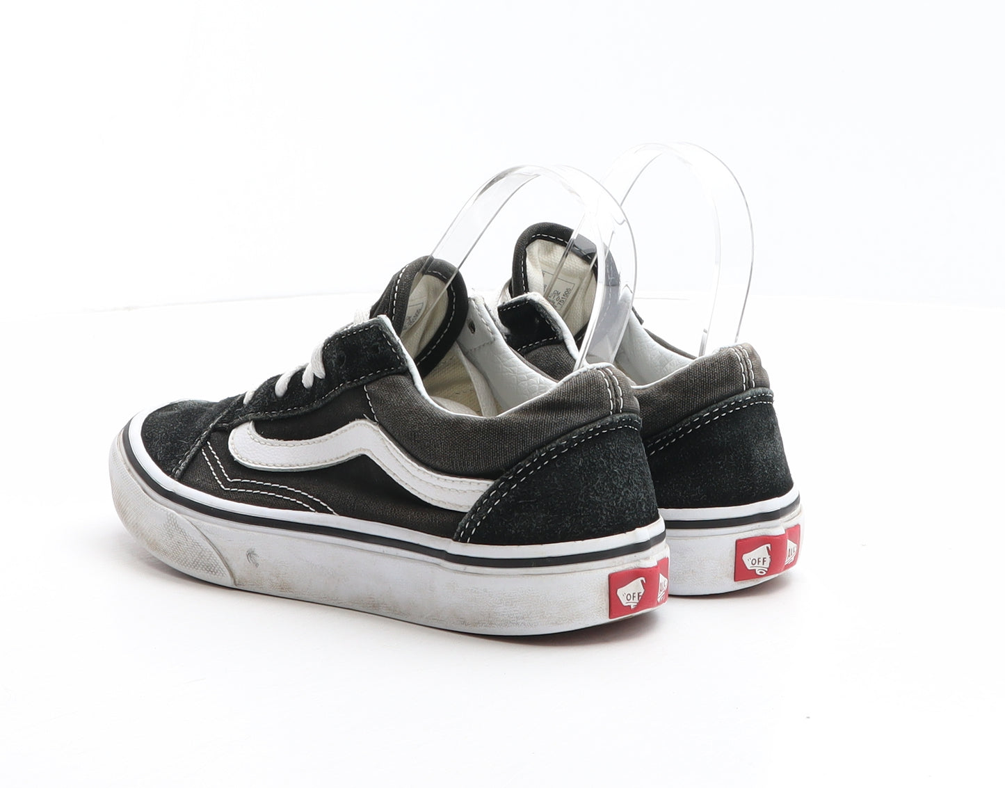 VANS Girls Black Fabric Trainer UK 2.5 34