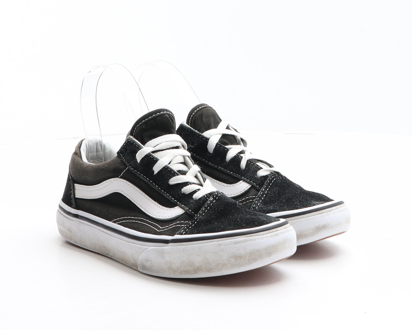 VANS Girls Black Fabric Trainer UK 2.5 34