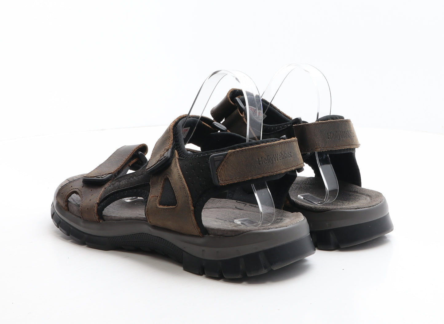 Helly Webber Mens Brown Leather Slip On Sandal UK 9 43