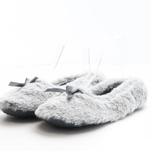 Pep&Co Womens Grey Polyester Slip On Slipper UK 36