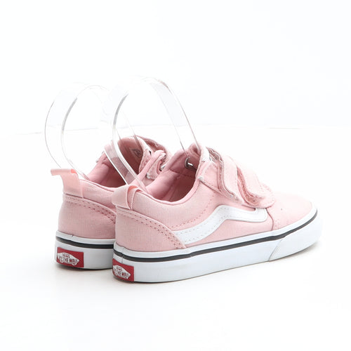 VANS Girls Pink Fabric Trainer UK 8 25