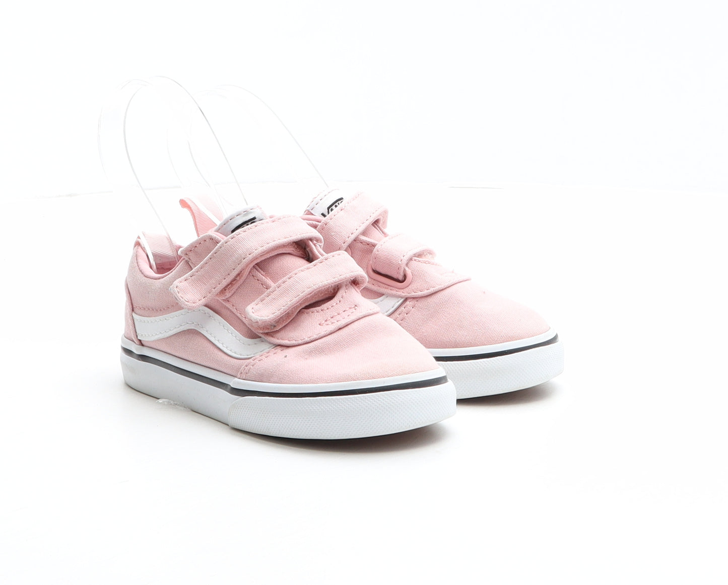 VANS Girls Pink Fabric Trainer UK 8 25