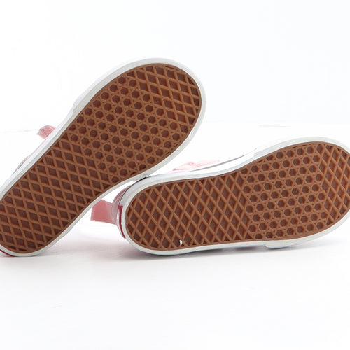 VANS Girls Pink Fabric Trainer UK 8 25