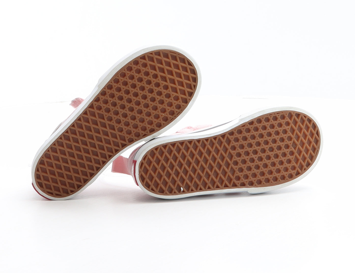 VANS Girls Pink Fabric Trainer UK 8 25