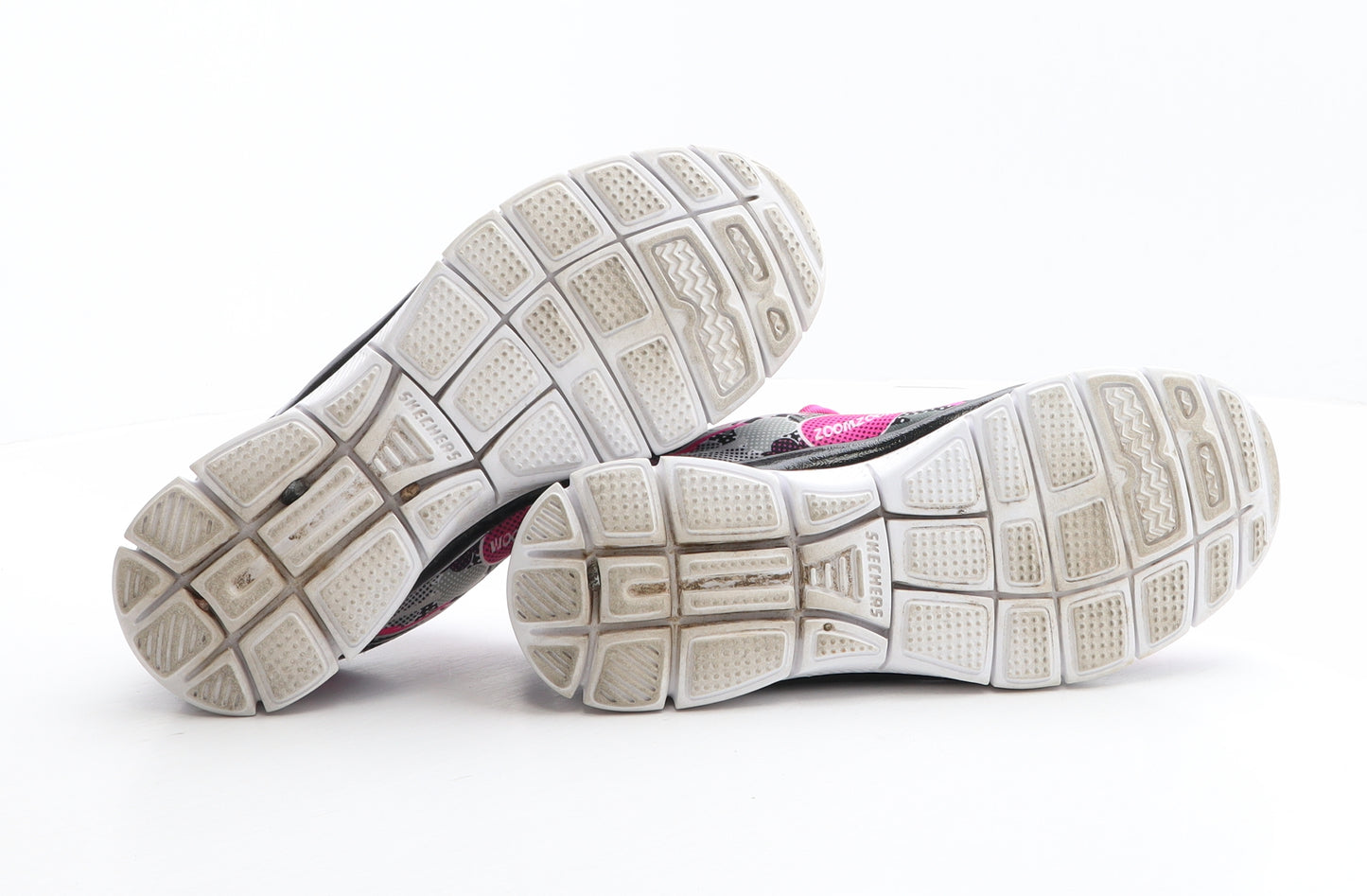 Skechers Girls Multicoloured Geometric Polyester Trainer UK 2 35 - Pop Art style print,