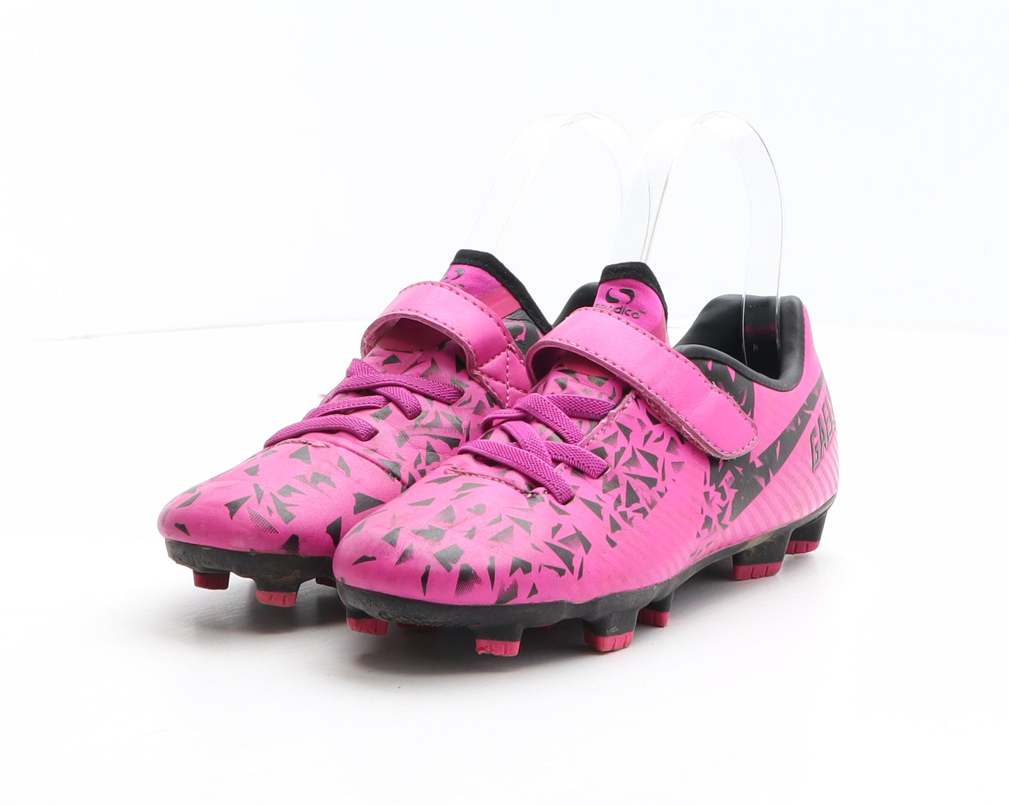 Sondico Girls Pink Geometric Synthetic Trainer UK 1 33