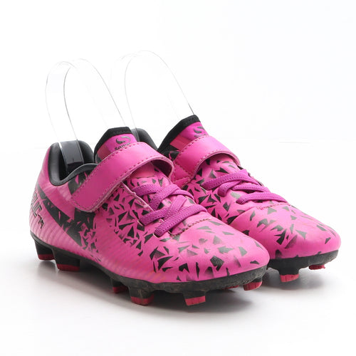 Sondico Girls Pink Geometric Synthetic Trainer UK 1 33