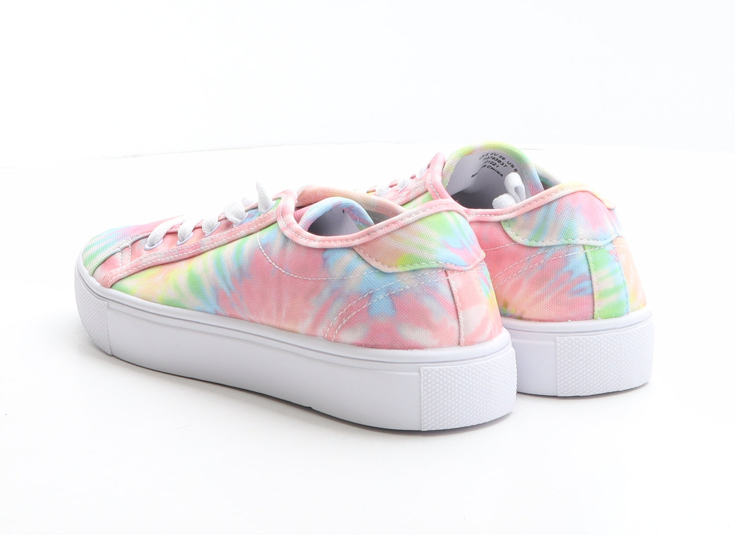 ASOS Womens Multicoloured Tie Dye Fabric Trainer UK 6 39