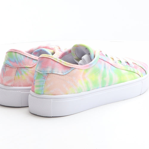 ASOS Womens Multicoloured Tie Dye Fabric Trainer UK 6 39