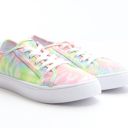 ASOS Womens Multicoloured Tie Dye Fabric Trainer UK 6 39