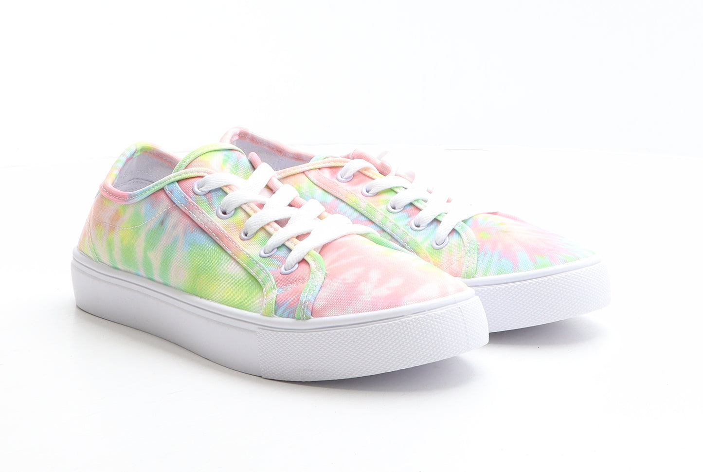 ASOS Womens Multicoloured Tie Dye Fabric Trainer UK 6 39