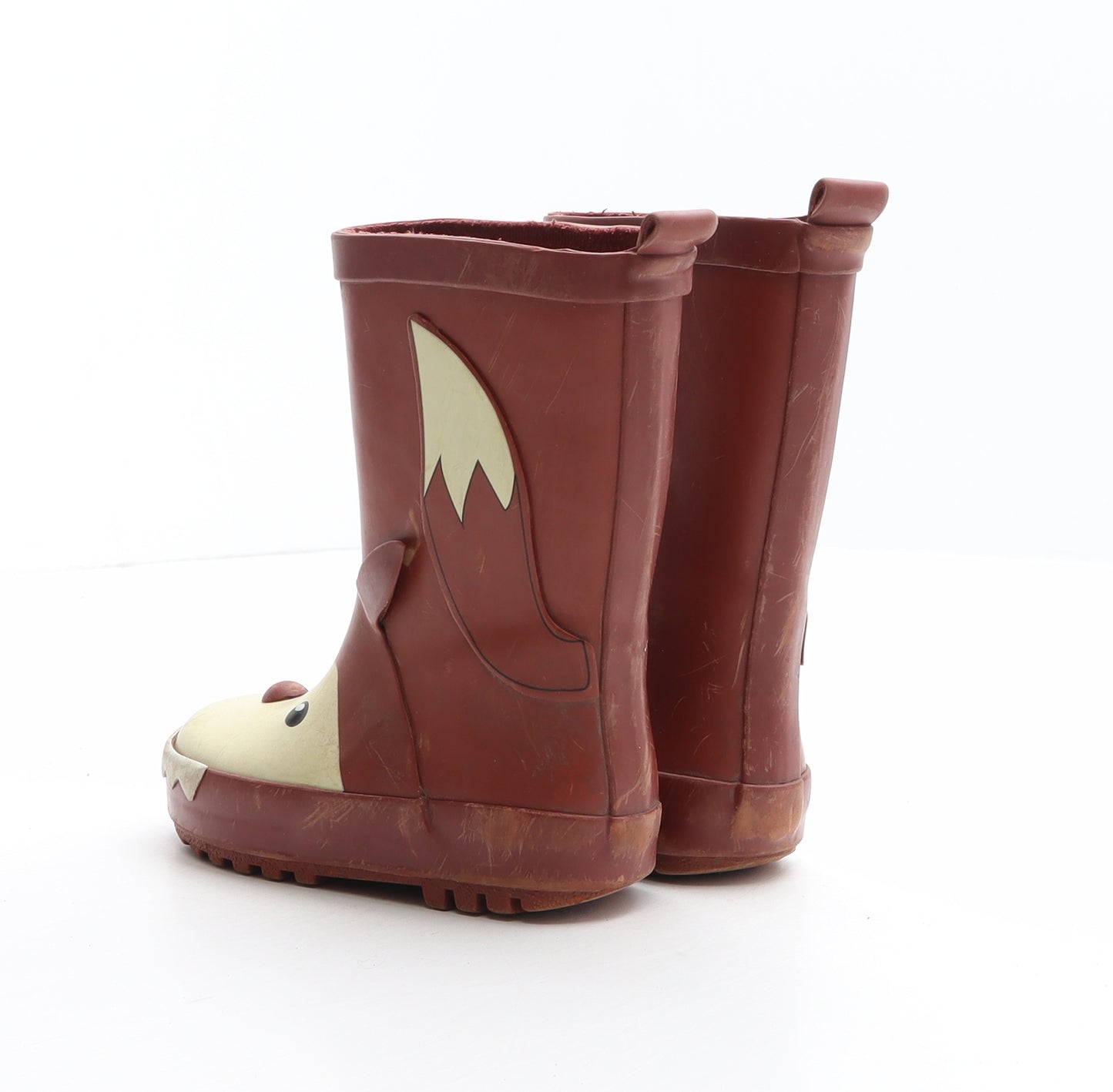 George Girls Brown Synthetic Wellies Boot UK 7 24 - Fox Design