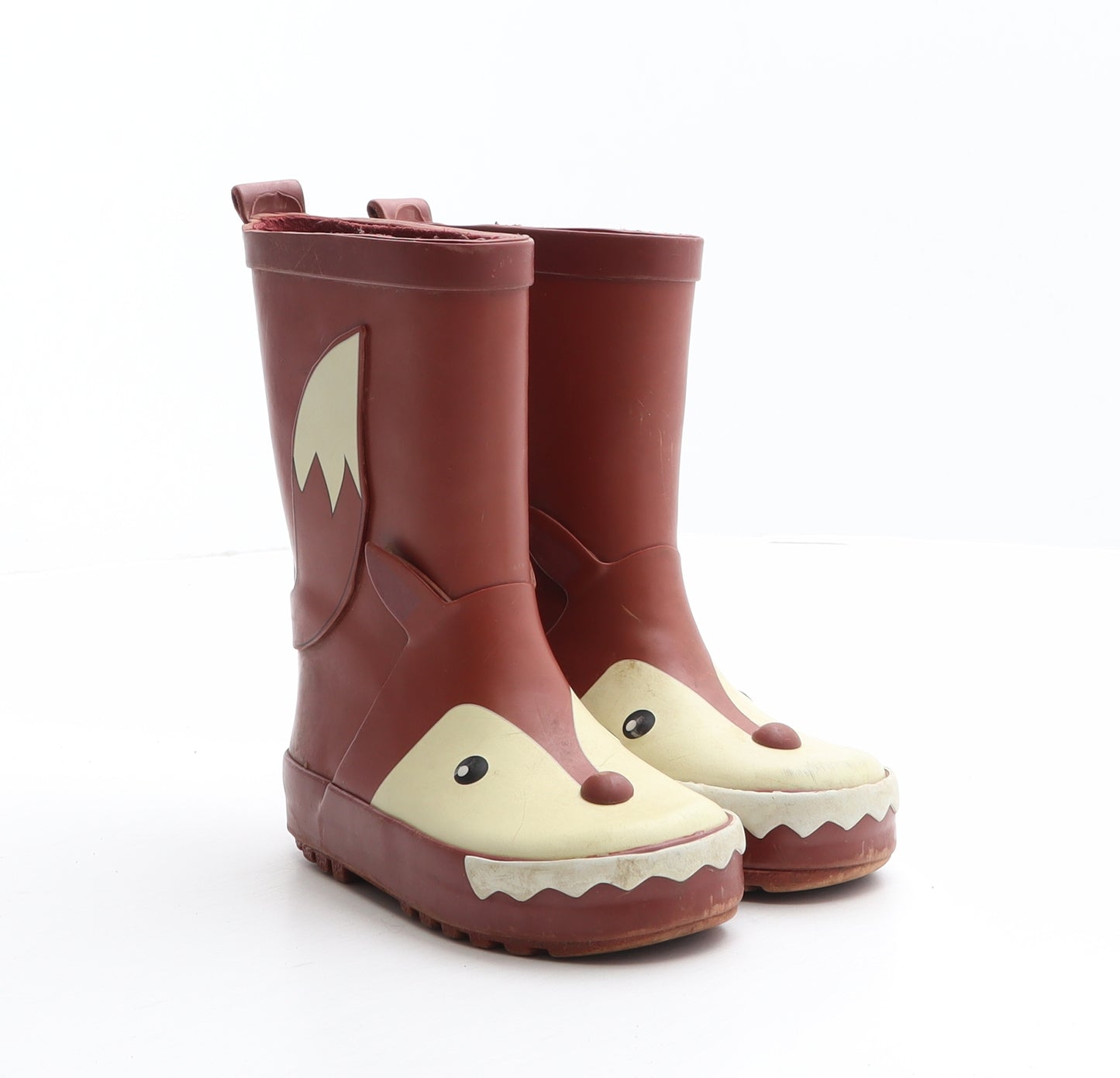 George Girls Brown Synthetic Wellies Boot UK 7 24 - Fox Design
