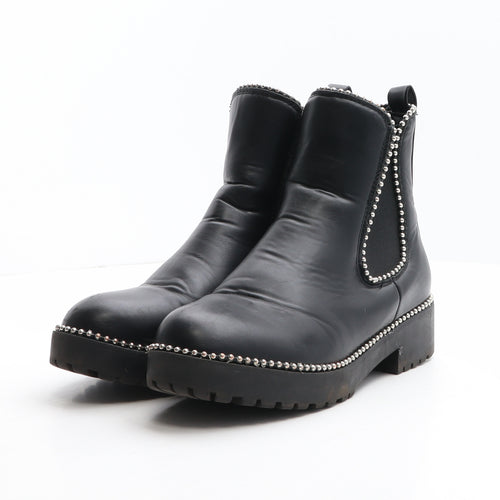 No Doubt Womens Black Synthetic Chelsea Boot UK 7 40