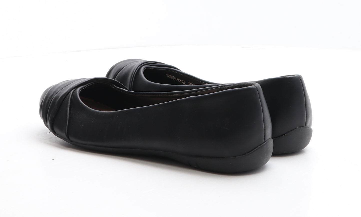 George Womens Black Leather Ballet Flat UK 7 41