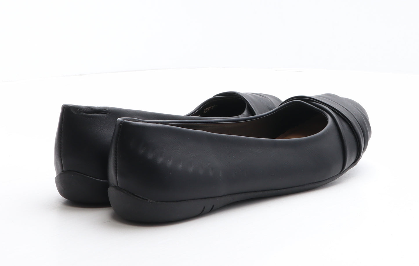George Womens Black Leather Ballet Flat UK 7 41