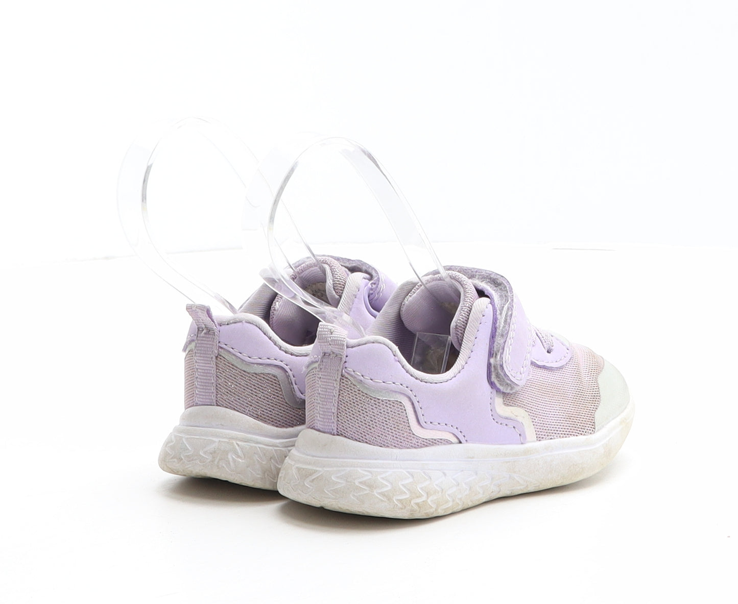 George Girls Purple Synthetic Trainer UK 5 22