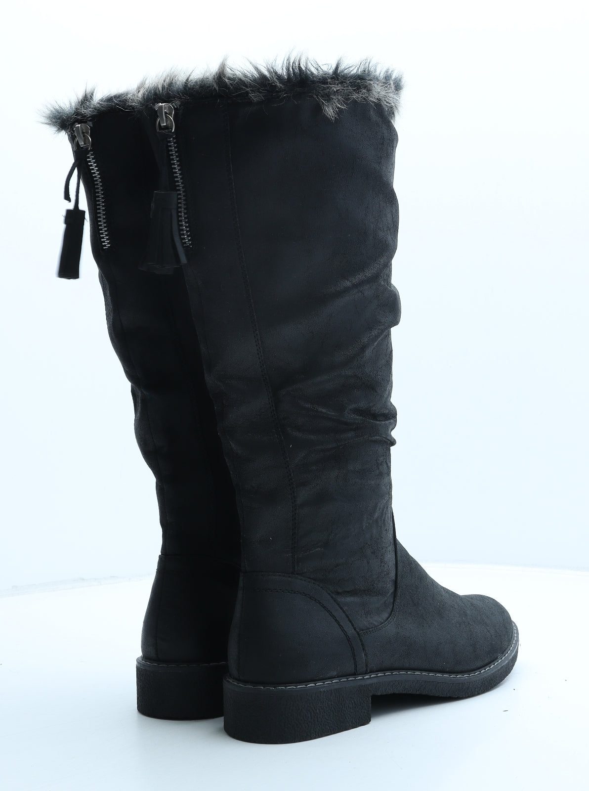 Avenue Womens Black Synthetic Bootie Boot UK 6