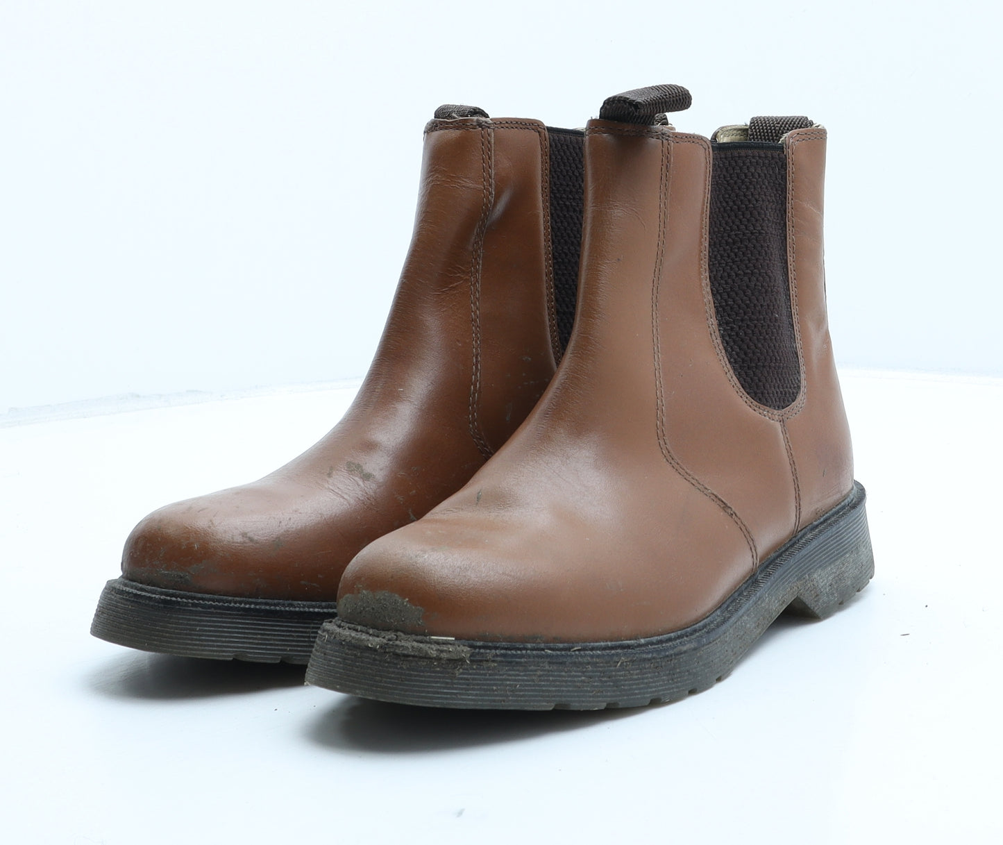 Grafters Womens Brown Synthetic Chelsea Boot UK 5