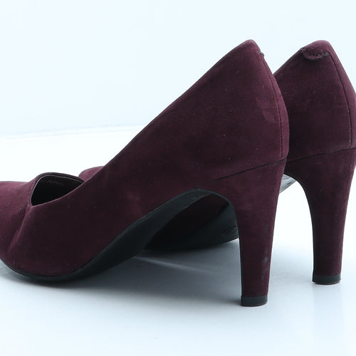 Marks and Spencer Womens Purple Suede Court Heel UK 7