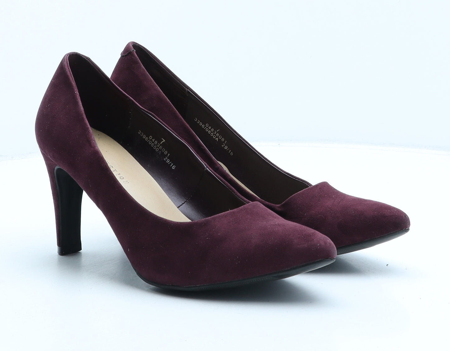 Marks and Spencer Womens Purple Suede Court Heel UK 7