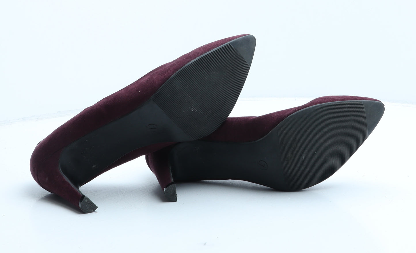 Marks and Spencer Womens Purple Suede Court Heel UK 7