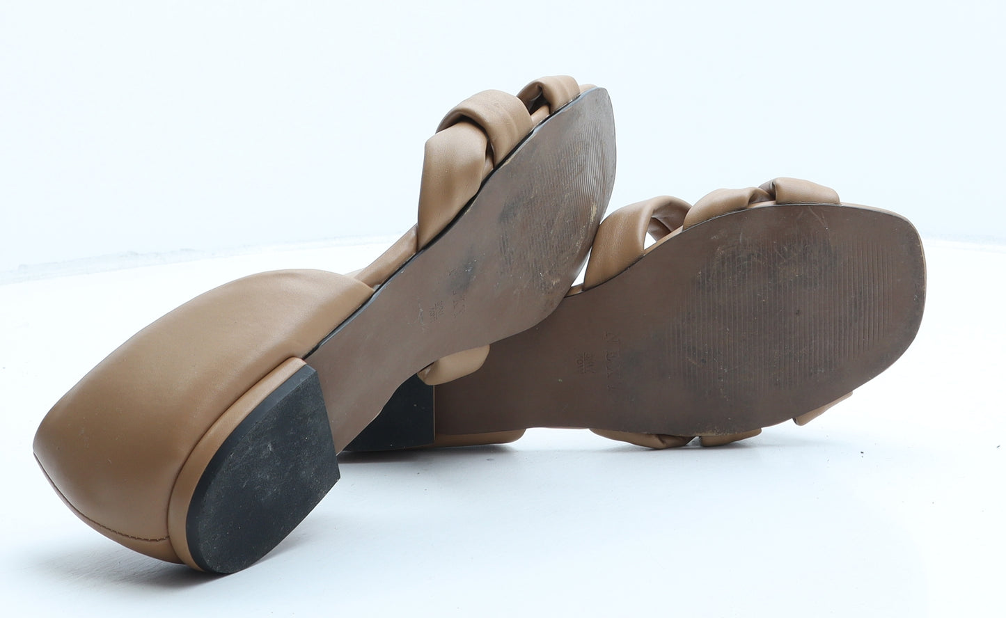NEXT Womens Brown Synthetic Strappy Sandal UK 6.5