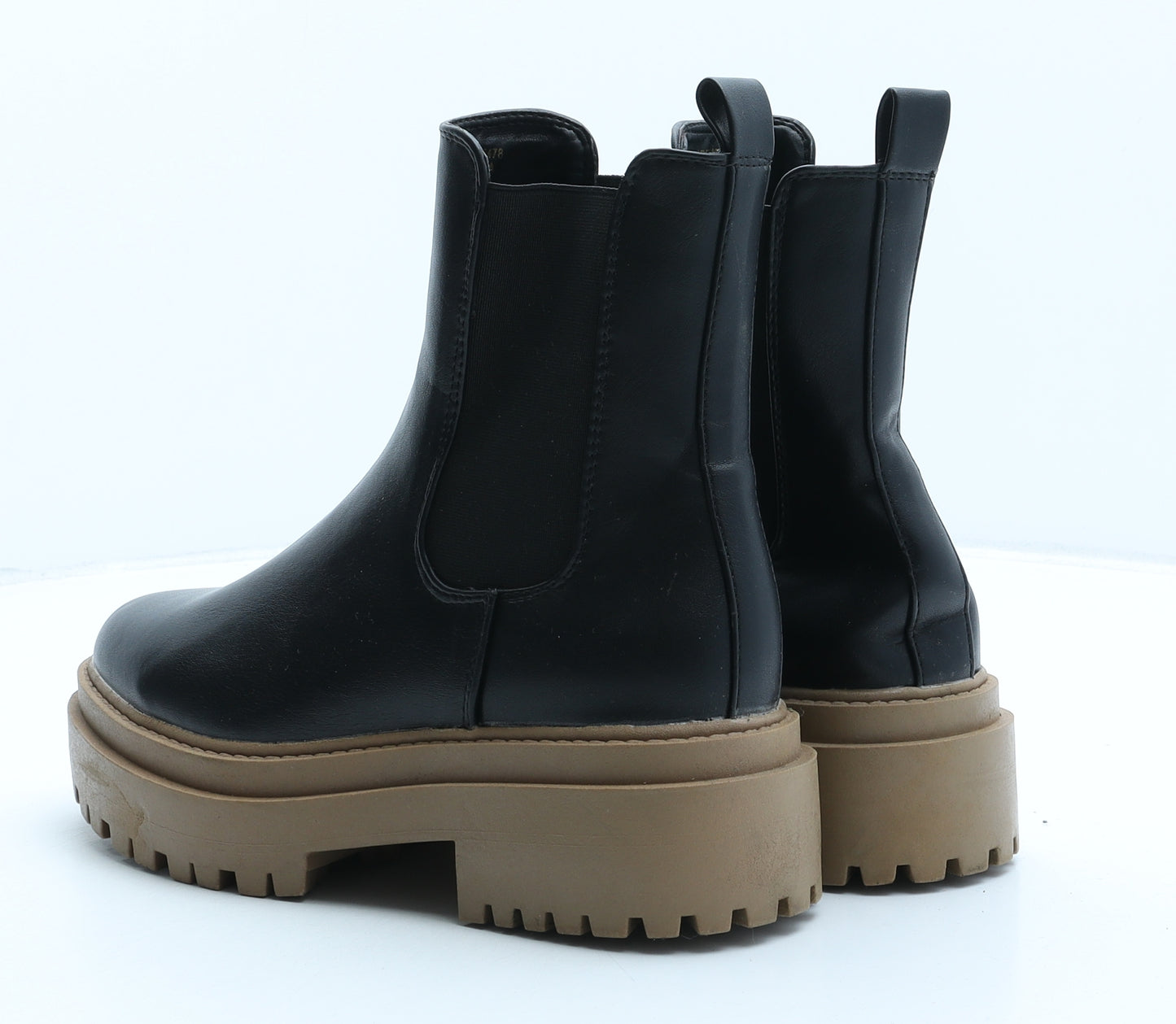 Primark Womens Black Synthetic Chelsea Boot UK 4 37
