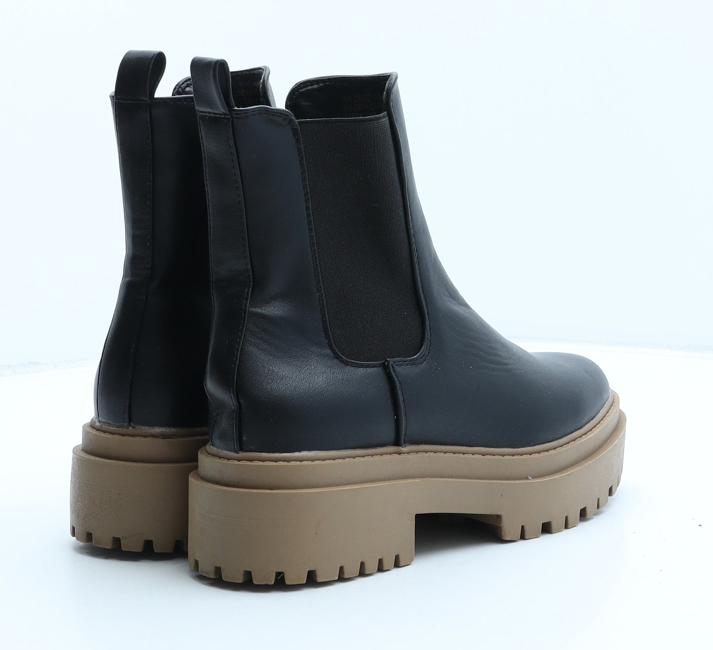 Primark Womens Black Synthetic Chelsea Boot UK 4 37