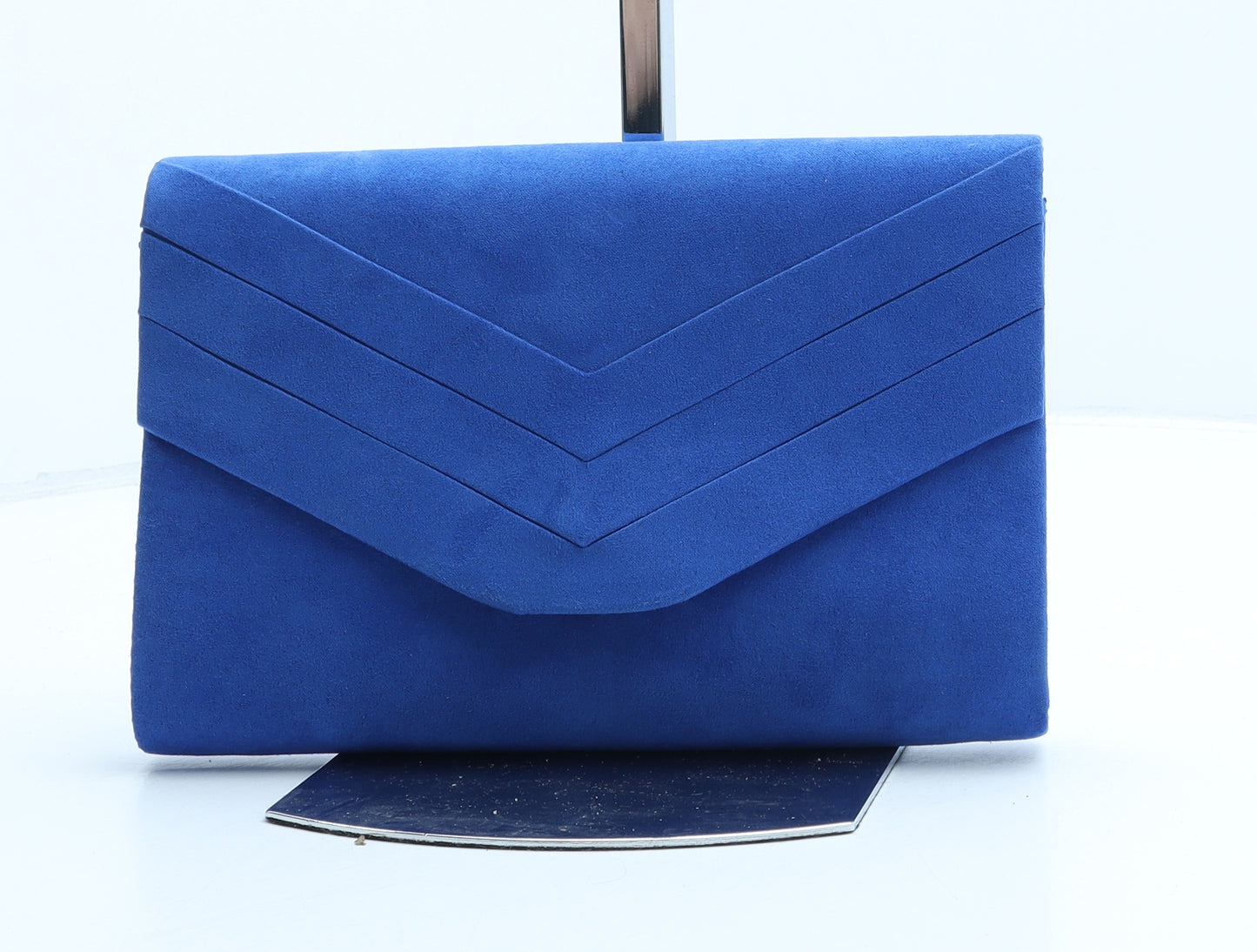 Preworn Womens Blue Polyester Clutch Size Small