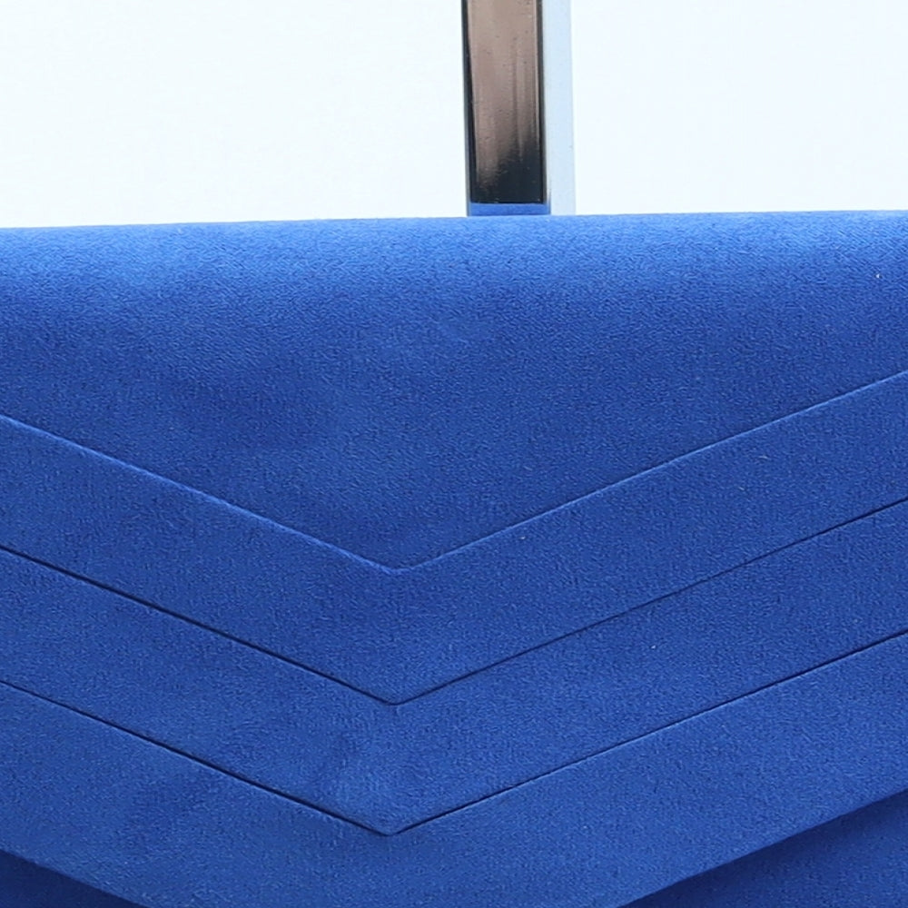 Preworn Womens Blue Polyester Clutch Size Small