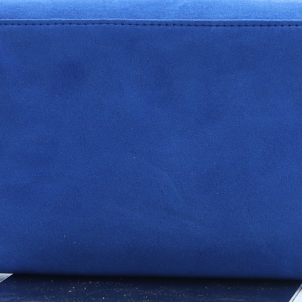 Preworn Womens Blue Polyester Clutch Size Small