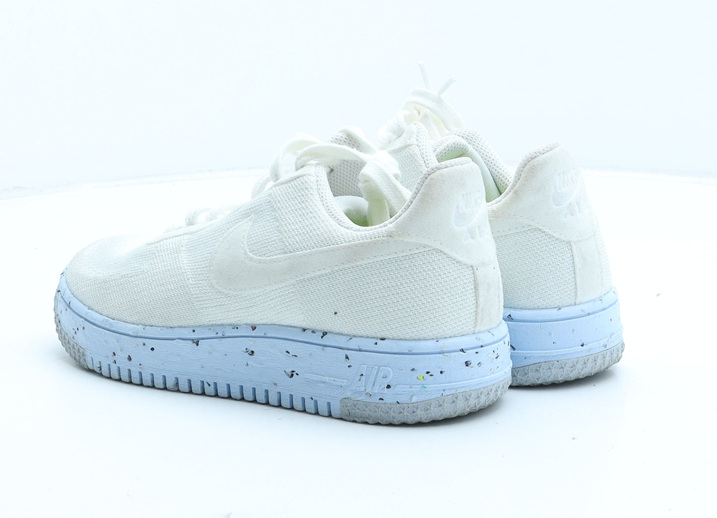 Nike Womens White Polyester Trainer UK 4 - Air Force 1